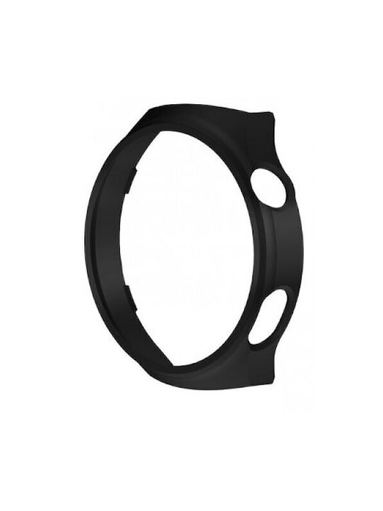 Full Glass Screen Protector Πλαστική Θήκη σε Μαύρο χρώμα για το Huawei Watch 4 Pro