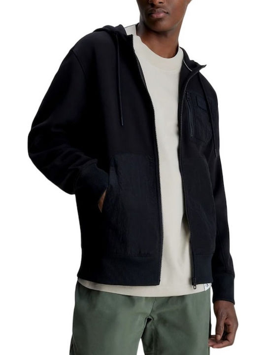 Calvin Klein Black Hooded Cardigan