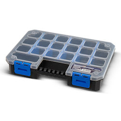 Bormann BTB3332 Werkzeugkoffer-Organisator 14 Positionen mit einstellbaren Fächern Blau 27x20x5cm