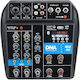 DNA Mix 4U Consolă Analogică 4 Canale & Bluetooth