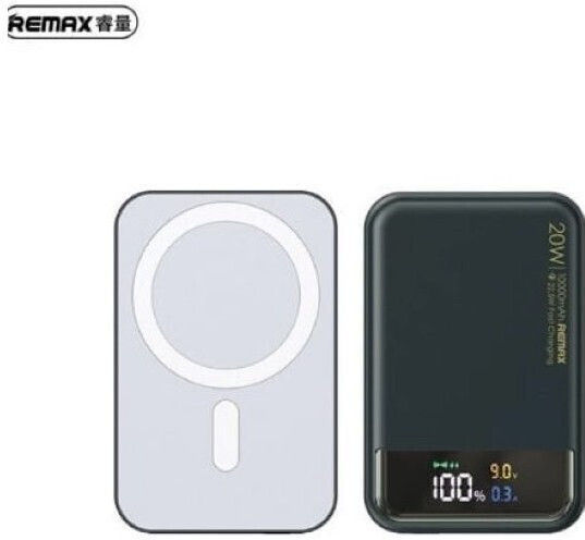Remax RPP-525 MagSafe Външна Батерия 10000mAh 20W с USB-A Изходен Порт и USB-C Изходен Порт Зелен