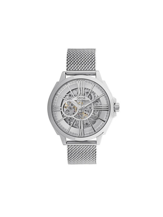 Stroili Watch Battery with Silver Metal Bracelet