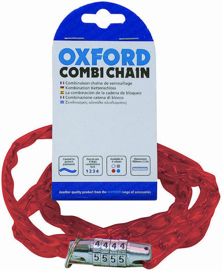 Oxford mit Kombination Rot
