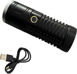 Rechargeable Flashlight LED with Maximum Brightness 20000lm 906