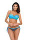 Marko Padded Bikini Set Bra & Slip Bottom Turquoise