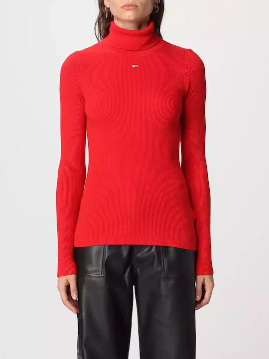 Tommy Hilfiger Long Sleeve Women's Blouse Red