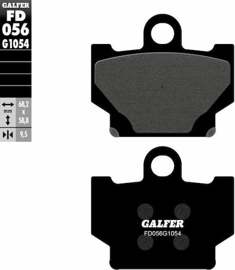 Galfer Τακάκια Μοτοσυκλέτας Εμπρός για Yamaha XV 250
