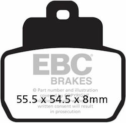 EBC EBC Motorradbremsbeläge Rückseite Für Piaggio X8 / X9 250 / X9