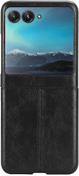 Shell Stitching Leather / Plastic Back Cover Black (Razr 40 Ultra)