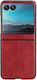Shell Stitching Back Cover Δερμάτινο / Πλαστικό Κόκκινο (Razr 40 Ultra)