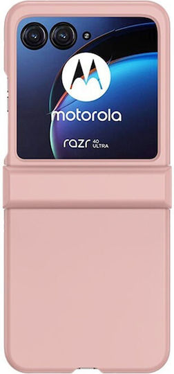 Skin Feel Umschlag Rückseite Kunststoff Rosa (Razr 40 Ultra)
