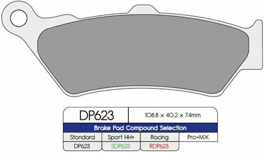 DP Brakes Τακάκια Μοτοσυκλέτας για Ducati Diavel