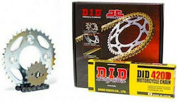 DID Комплект верига и зъбни колела (14-35-420) за Honda Супра 125 X DID Комплект верига и зъбни колела (14-35-420) за Honda Супра 125 X