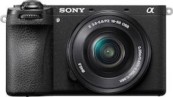 Sony Mirrorless Φωτογραφική Μηχανή a6700 Crop Frame Kit (E PZ 16-50mm F3.5-5.6 OSS) Black