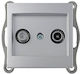 Mono Electric TV Antenna Socket Terminal in Silver color 500-002105140