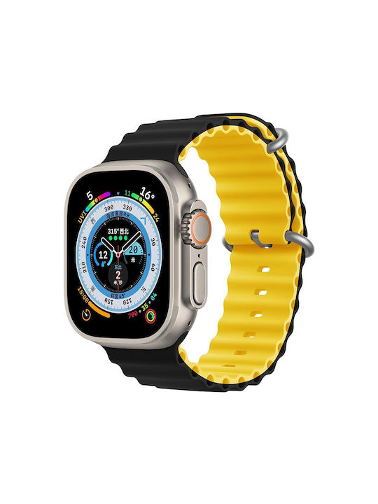 Orso Deluxe Sport Каишка Силикон Черен (Apple W...