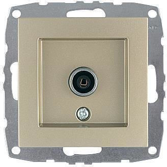 Mono Electric TV Antenna Socket Aerial in Gold color 500-002205137
