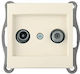 Mono Electric TV and Satellite Antenna Socket Aerial in Beige color 500-001705139