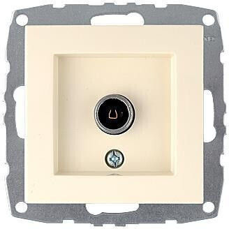 Mono Electric TV Antenna Socket Terminal in Beige color 500-001705138