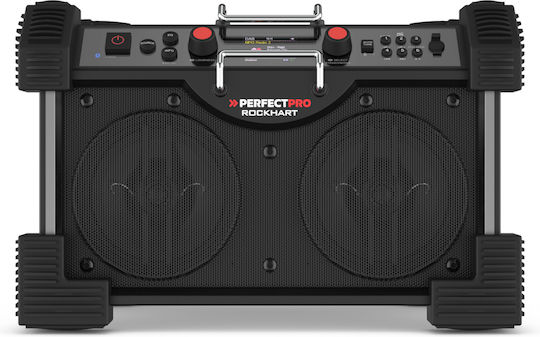 PerfectPro Rockhart Настолен Радиоприемник Акумулаторен DAB+ с Bluetooth Черен