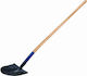 Lux Tools Flat Shovel with Shaft 130cm and Metal Handle
