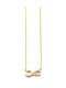 Poco Loco Necklace Infinity from Gold Plated Silver with Zircon