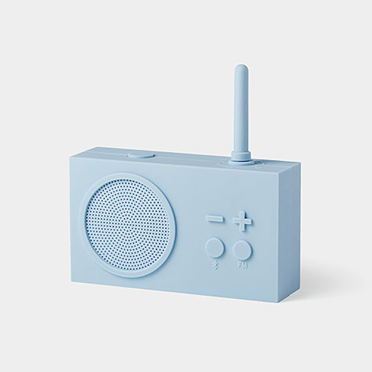 Lexon Tykho 3 Φορητό Ραδιόφωνο Επαναφορτιζόμενο με Bluetooth Μπλε Ανοιχτό