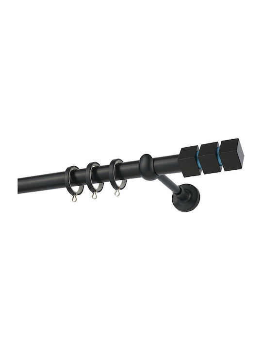 Zogometal Metallic Curtain Pole Double with Rai...