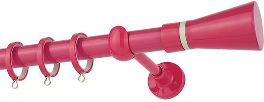 Bare pentru perdele Metalic Dublu cu de către Rail Φ25mm 300cm Fucsia CP4110