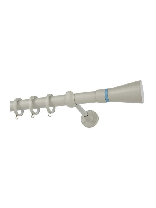 Zogometal Metallic Curtain Pole Double with Rai...