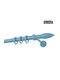 Zogometal Metallic Curtain Pole CP0430 Double with Rail Φ25mm 40cm Light Blue