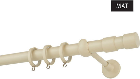 Zogometal Metalic Galerie pentru perdele CP4142 Simplu Φ25mm 160buc Bej