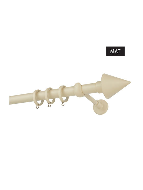 Zogometal Metalic Galerie pentru perdele CP4146 Simplu Φ25mm 240buc Bej