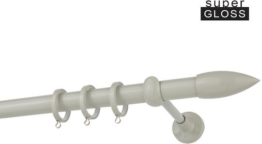 Zogometal Metallic Curtain Pole CP0430 Single Φ25mm 160cm Gray