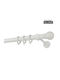 Zogometal Μεταλλικό Κουρτινόξυλο CP0058 Μονό Φ25mm 160εκ. Λευκό