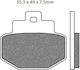 Newfren Motorcycle Brake Pads for Gilera Runner Piaggio Vespa / Hexagon Yamaha GTS