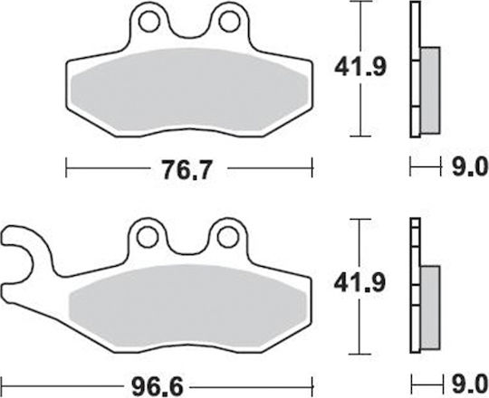 Braking Motorcycle Brake Pads for Piaggio Beverly 125 / Liberty