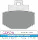 DP Brakes Motorcycle Brake Pads Set for Piaggio GTS 125 Vespa GTS 300 Yamaha GTS