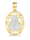 Eforo Pendant Kids Talisman with the Virgin Mary made of Gold 14K PA11400077