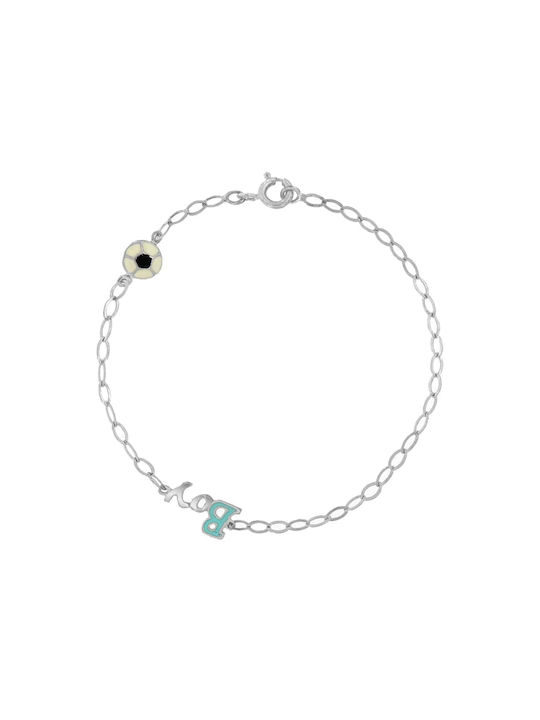 Eforo Kids Silver Chain Bracelet for Boy