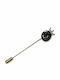 Bizoutaki Pin aus Messing Schwarz