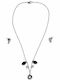 Bizoutaki Set with Necklace & Earrings from Steel