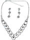 Bizoutaki Set with Necklace & Earrings from Brass
