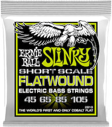 Ernie Ball Set Corzi Pentru Bas FlatWound 45 - 105