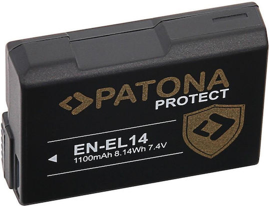 Patona Батерия за фотоапарат EN-EL14 0876 Литиево-йонни (Li-Ion) 1100mAh Съвместима с Nikon