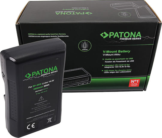 Patona Μπαταρία Φωτογραφικής Μηχανής Dsr 250p 600p 650p 652p BP-95WS Ιόντων-Λιθίου (Li-ion) 6600mAh Συμβατή με Panasonic