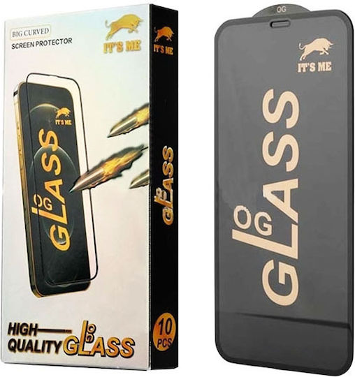 Adeziv complet Full Face Tempered Glass Negru (Realme C35)