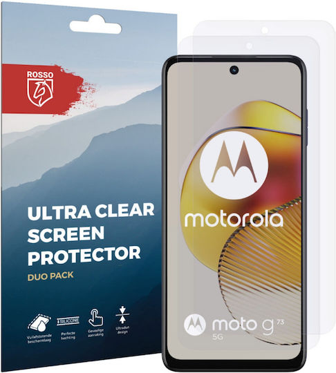 Rosso Ultra Clear Displayschutzfolie 2Stück (Motorola Moto G73)
