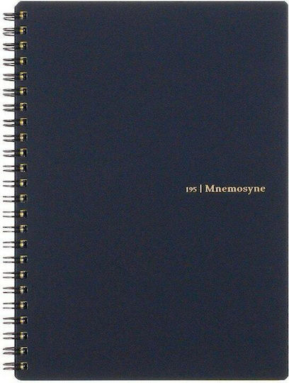 Notepad Notizbuch Spirale 80 Blätter A5 Geregelt Schwarz