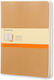 Moleskine CAHIERS RULED KRAFT Set 3 Notizbücher 60 Blätter B5 Geregelt Braun
